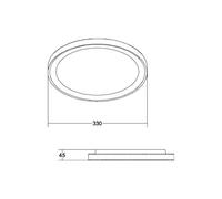 BRUMBERG Sunny Mini plafoniera LED RC CCT bianco BRUMBERG