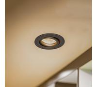 BRUMBERG Tirrel R Faretto da soffitto a incasso, rotondo, nero BRUMBERG