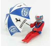 BRUMM 1/43 ACTION FIGURE DIDIER PIRONI PER MODELLINO AUTO FERRARI 126C2 F1