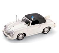 MODELLINO AUTO EPOCA STATICO BRUMM PORSCHE 356 POLIZIA OLANDESE 1952 SCALA 1/43