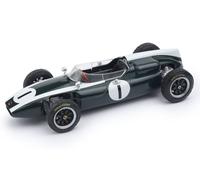 Brumm Modellino auto Cooper T53 n.1 Vincitore GP Gran Bretagna 1960 Jack Brabham 1:43