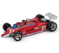 BRUMM 1/43 F1 FERRARI 126CK VILLENEUVE F104 1981 FIGURE MODELLINO STATICO