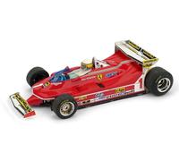 Ferrari 312 T5 J. Scheckter 1980 #1 Monaco GP + Pilota 1:43 Model R576CH BRUMM