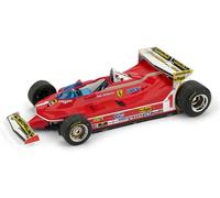 BRUMM 1/43 F1 FERRARI 312 T5 SCHECKTER 1980 MONACO GP MODELLINO STATICO DIECAST