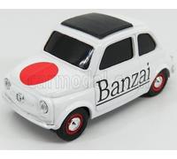BRUMM 1/43 FIAT 500 BRUMS BANZAI 2017 BIANCO MODELLINO STATICO DIECAST