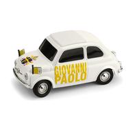 MODELLINO AUTO STATICO BRUMM FIAT 500 GIOVANNI PAOLO BEATO LUI SCALA 1:43