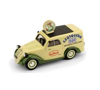 MODELLINO AUTO STATICO DIECAST BRUMM FIAT 500B FURGONE 1950 GALBANI SCALA 1:43