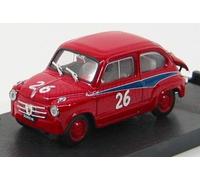 BRUMM 1/43 FIAT 600 ABARTH 750 MILLE MIGLIA 1956 COGNA MODELLINO AUTO MODELLISMO
