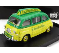 BRUMM 1/43 FIAT 600 MULTIPLA ENCICLOPEDIA MOTTA 1956 MODELLINO AUTO STATICO