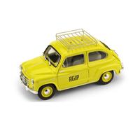 MODELLINO AUTO STATICO DIECAST BRUMM FIAT 600D 1960 AGIP MODELLISMO SCALA 1:43