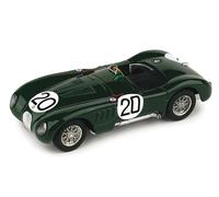 MODELLINO AUTO BRUMM STATICO JAGUAR C #20 WALKER-BIANCOHEAD SCALA 1:43