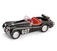 MODELLINO AUTO STATICO BRUMM JAGUAR XK 120 SPIDER RALLY ALPI 1953 SCALA 1:43