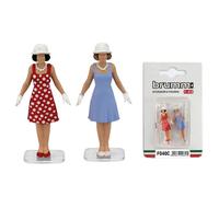 BRUMM 1/43 MODELLISMO ACTION FIGURE SPETTATRICI ANNI 60 2 PEZZI MODELLINO AUTO