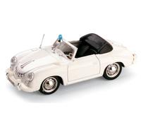 MODELLINO AUTO STATICO BRUMM PORSCHE 356 CABRIOLET POLIZIA SVIZZERA 1952 1/43