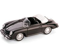 MODELLINO AUTO STATICO PORSCHE 356C CABRIOLET 1963-65 NERO MODELLISMO SCALA 1:43
