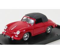 BRUMM 1/43 PORSCHE 356C CABRIOLET CLOSED 1952 ROSSO MODELLINO AUTO MODELLISMO