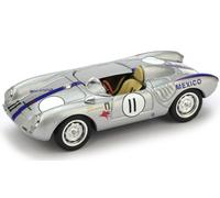MODELLINO AUTO STATICO BRUMM PORSCHE 550A RODRIGUEZ RIVERSIDE 1957 SCALA 1/43