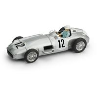 BRUMM BM0072C-CH MERCEDES J.M.FANGIO 1955 N.12 WINNER BRITAIN GP 1:43 Modellino