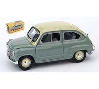 BRUMM BM0247-07B FIAT 600 1a SERIE 1955-1969 VERDE CHIARO/BICOLORE AVORIO 1:43 M