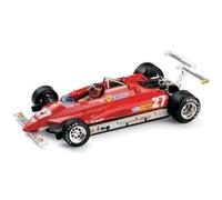 Brumm BM0272CH FERRARI 126 C 2 G.VILLENEUVE 1982 N.27 LONG BEACH GP W/PILOTE 1:4