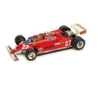Brumm BM0367CH FERRARI 126 CK G.VILLENEUVE 1981 N.27 WINNER MONTECARLO GP W/PILO