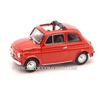 BRUMM BM0454-14 Fiat 500 F 1965-72 Aperta Rosso Corallo Chiaro 1:43 Modellino