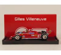 Brumm Ferrari 126 CK #27 Gilles Villeneuve winner Monaco 1981 1/43 R367-CH