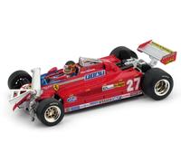 BRUMM 1/43 FERRARI 126CK VILLENEUVE 1981 CANADA GP ALETTONE ROTTO MODELLINO F1