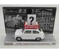 Brumm Fiat 600D Propaganda elettorale elezioni Italia 1963 1/43 S22/16