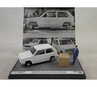 Brumm Fiat Panda ZERO Giorgetto Giugiaro figure 40mo anniversario 1/43 S22/01