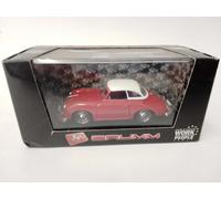 MODELLINO AUTO STATICO PORSCHE 356 HARD TOP 1952 ROSSO MODELLISMO SCALA 1:43