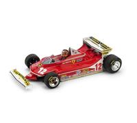 MODELLINO AUTO STATICO BRUMM FERRARI 312 T4 VILLENEUVE 1979 MONACO FIGURE 1/43