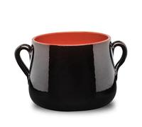 BRUNA COLI' PENTOLA MARMITTA cm 22 IN TERRACOTTA CON RIVESTIMENTO CERAMICO