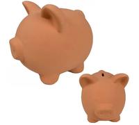 Bruna Coli' salvadanaio terracotta maialino cm 25 h 14 Argilla grezza