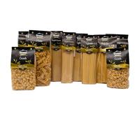 Brundu - Pasta Secca Artigianale Italiana 10×500 g (5 kg), Box Linea Luxury Formati Misti Lunga e Corta, Semola di Grano Duro, Lenta Essiccazione, Trafilatura a Bronzo, Idea Regalo