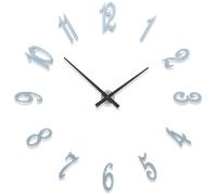 Brunelleschi orologio da parete numeri adesivi legno azzurro polvere 130cm