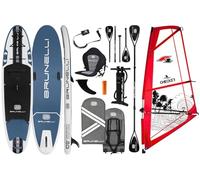 BRUNELLI 10,8 Windsurf Woven Double Layer iSUP Board gonfiabile Stand Up Paddle Set Checker 4,5 mq Rigg