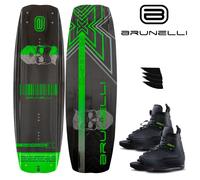 Brunelli Carbon Wakeboard Set 145Cm Board Con Jobe Maze 40-46 Bindings