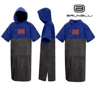 BRUNELLI Poncho Topcoat Accappatoio Asciugamano Nuotare Surf 100% Cotone
