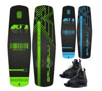 Brunelli Wood Flex Pro Cable Park Set Wakeboard Grindbase Jobe Maze Wake Binding