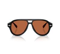 Brunello Cucinelli Bc 4017s Occhiali Da Sole Uomo Nero Pilot Marrone 57mm