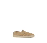 Brunello Cucinelli Beige Calf Leather Bos Taurus Espadrilles - EU40/US7