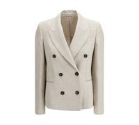 Brunello Cucinelli Beige Linen Blazer - IT42 | L