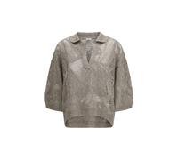 Brunello Cucinelli Beige Linen Polo Shirt - M