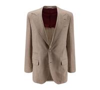 Brunello Cucinelli - Blazer Principe di Galles - - Jackets - Uomo - Marrone - M