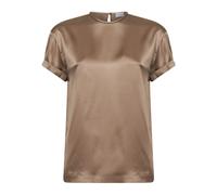 Brunello Cucinelli, ,Blouses & Shirts ,Donna ,Marrone ,S Camicetta di Seta