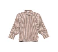 Brunello Cucinelli, ,Blouses & Shirts ,Donna ,Marrone ,S Camicia a Righe in Cotone