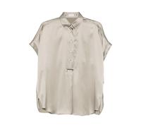 Brunello Cucinelli, ,Blouses & Shirts ,Donna ,Verde ,XS Camicia a Maniche Corte in Seta