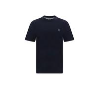 Brunello Cucinelli Blue Cotton T-Shirt - M