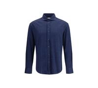 Brunello Cucinelli Blue Linen Dress Shirt - XL